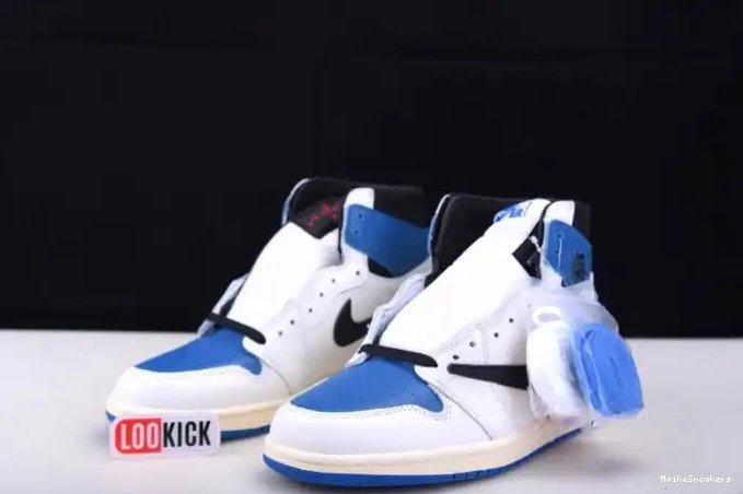 MaikeSneakers Scott and Blue White 1 Air Jordan Travis DH3227-105 0403